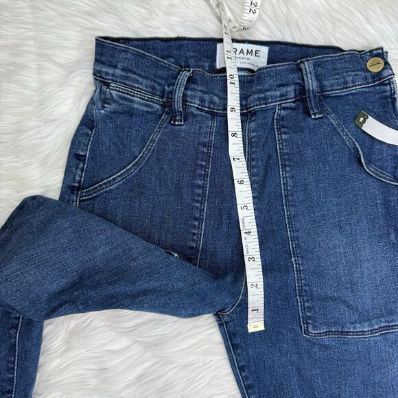 Frame Denim Le Flare De Francoise Jeans Sunnyslope Blue Flare Size 27 High Rise - Picture 5 of 12